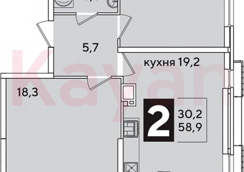 Продажа 3-комн. квартиры, 58.9 кв.м фото 0 Продажа 3-комн. квартиры, 58.9 кв.м фото 0