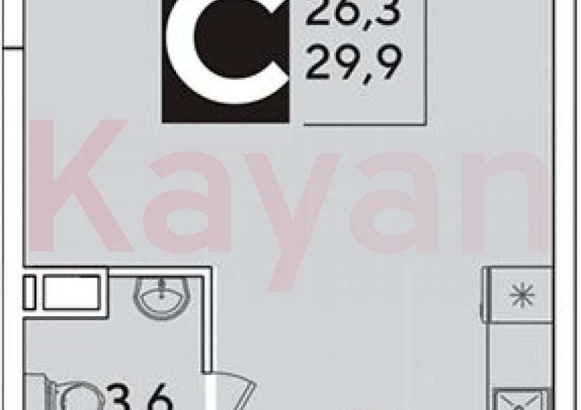 Продажа студии, 29.9 кв.м фото 0