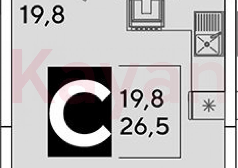 Продажа студии, 26.5 кв.м фото 0