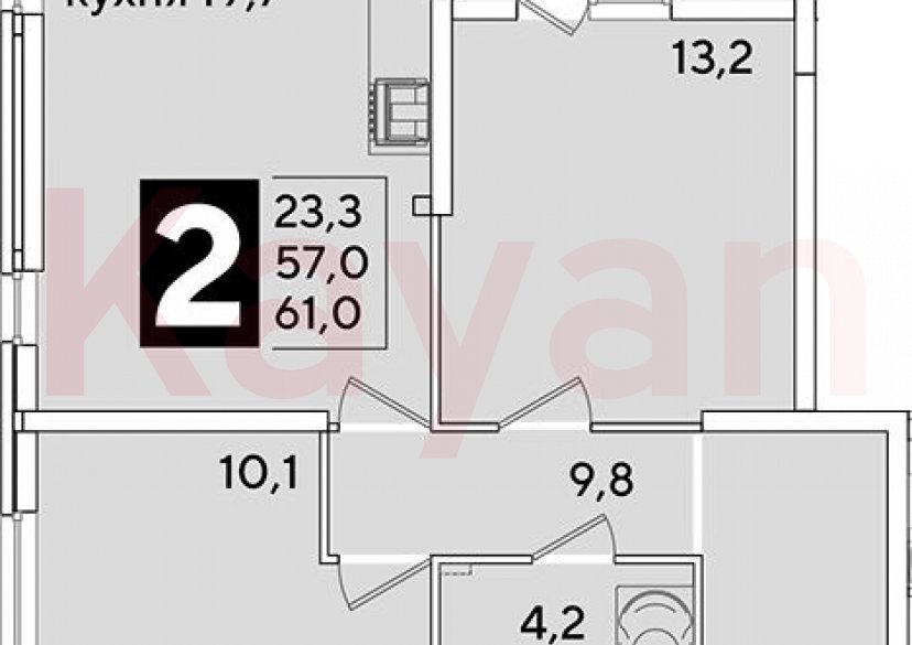 Продажа 3-комн. квартиры, 57 кв.м фото 0 Продажа 3-комн. квартиры, 57 кв.м фото 0