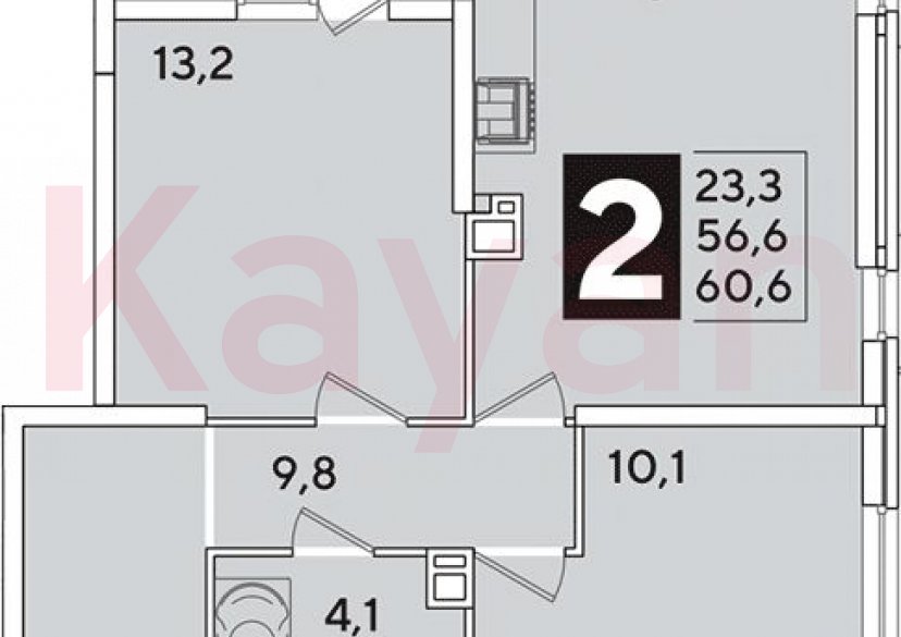 Продажа 3-комн. квартиры, 56.6 кв.м фото 0 Продажа 3-комн. квартиры, 56.6 кв.м фото 0