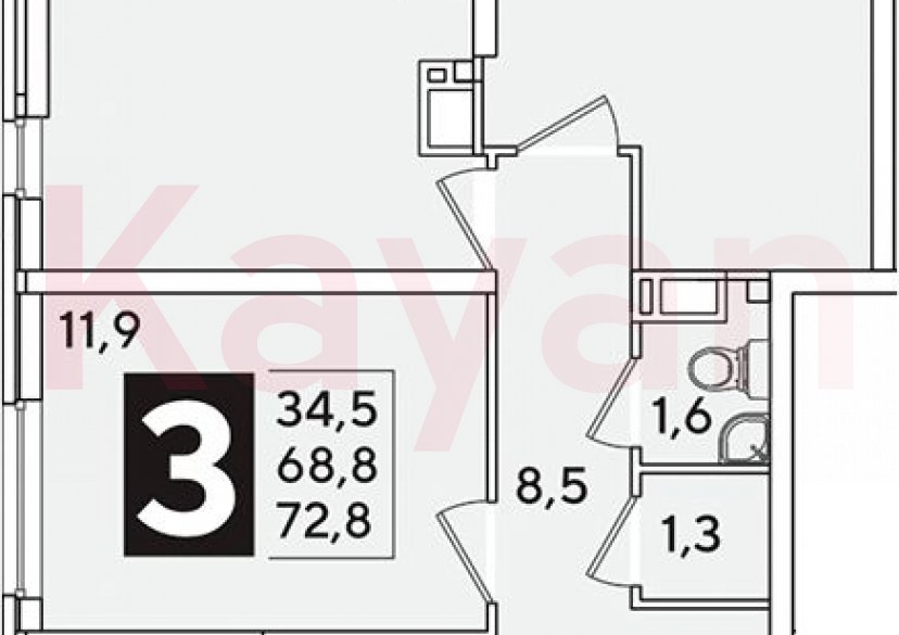 Продажа 4-комн. квартиры, 68.8 кв.м фото 0 Продажа 4-комн. квартиры, 68.8 кв.м фото 0