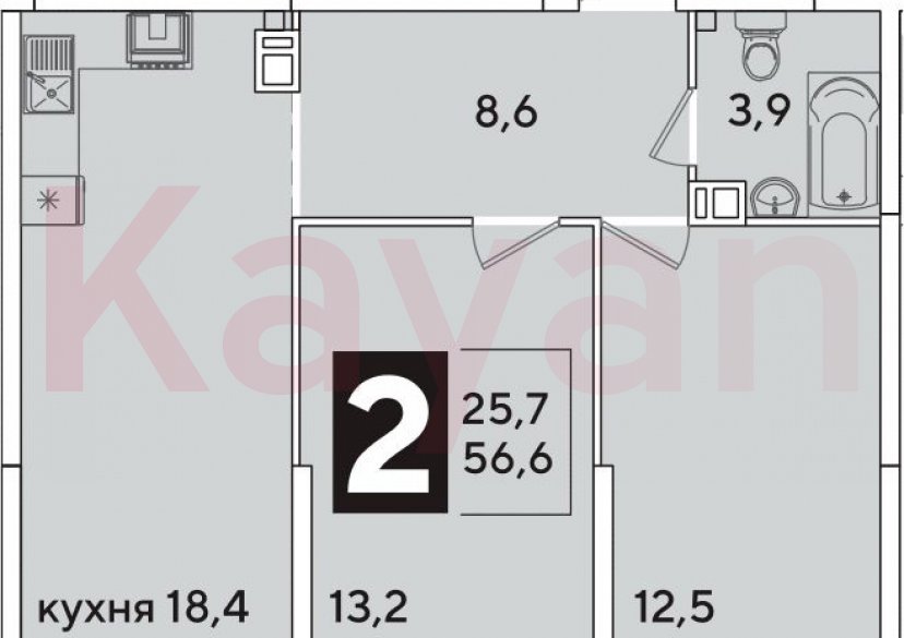 Продажа 3-комн. квартиры, 56.6 кв.м фото 0 Продажа 3-комн. квартиры, 56.6 кв.м фото 0