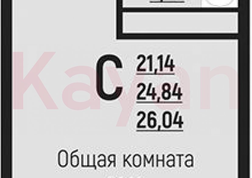 Продажа студии, 24.84 кв.м фото 0