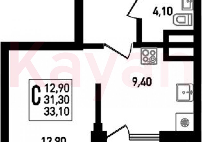 Продажа студии, 33 кв.м фото 0