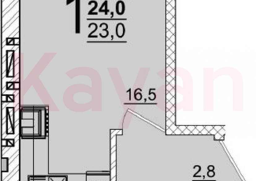 Продажа студии, 23 кв.м фото 0 Продажа студии, 23 кв.м фото 0