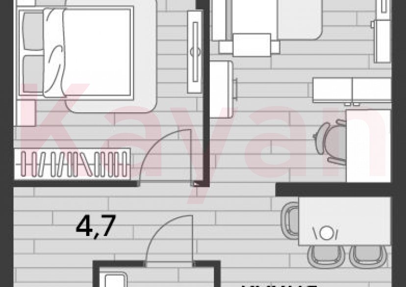 Продажа 1-комн. квартиры, 48.4 кв.м фото 0 Продажа 1-комн. квартиры, 48.4 кв.м фото 0