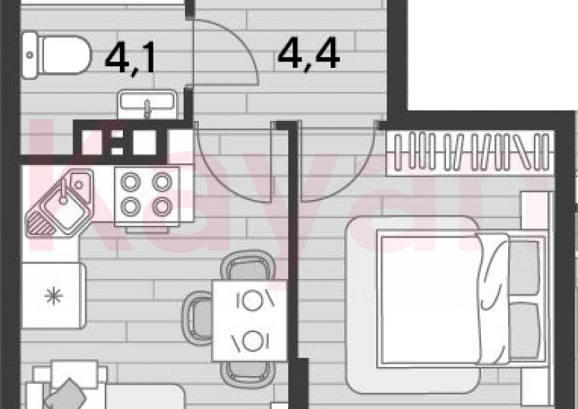 Продажа 1-комн. квартиры, 34.2 кв.м фото 0 Продажа 1-комн. квартиры, 34.2 кв.м фото 0