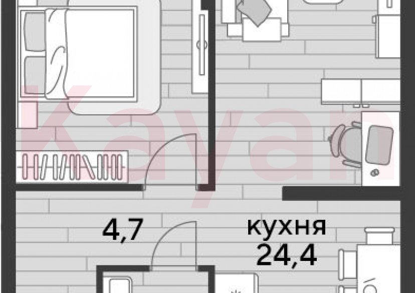 Продажа 1-комн. квартиры, 47.9 кв.м фото 0 Продажа 1-комн. квартиры, 47.9 кв.м фото 0