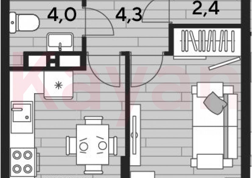 Продажа 1-комн. квартиры, 38.4 кв.м фото 0 Продажа 1-комн. квартиры, 38.4 кв.м фото 0