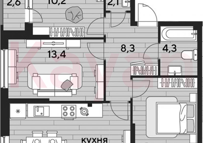 Продажа 3-комн. квартиры, 68 кв.м фото 0 Продажа 3-комн. квартиры, 68 кв.м фото 0
