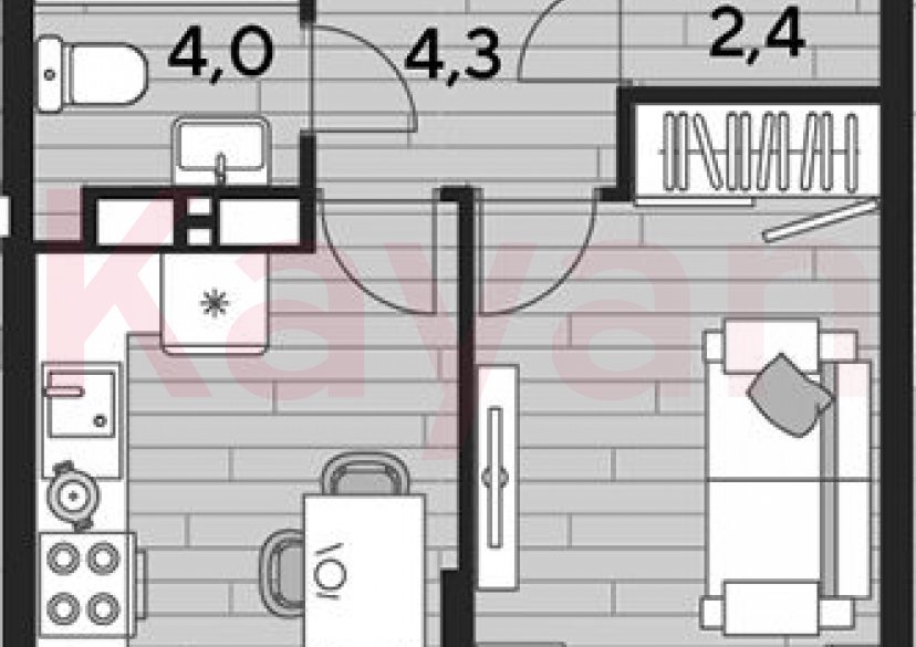 Продажа 1-комн. квартиры, 37.3 кв.м фото 0