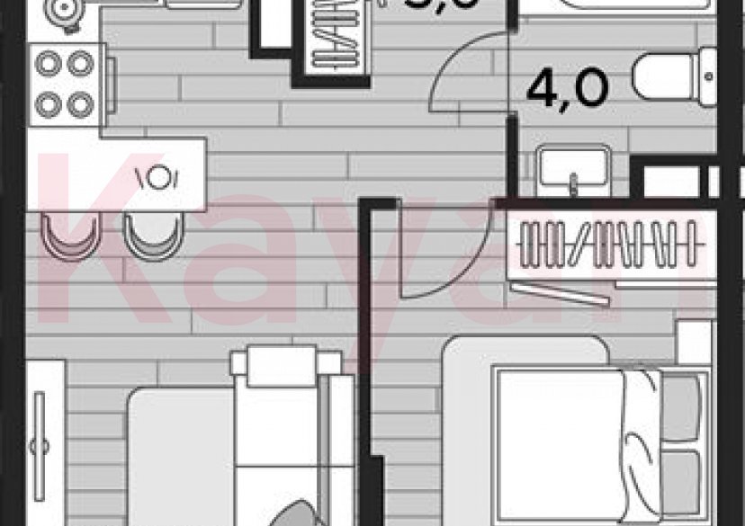 Продажа 1-комн. квартиры, 39.4 кв.м фото 0