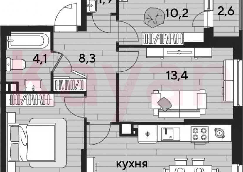 Продажа 3-комн. квартиры, 67.4 кв.м фото 0
