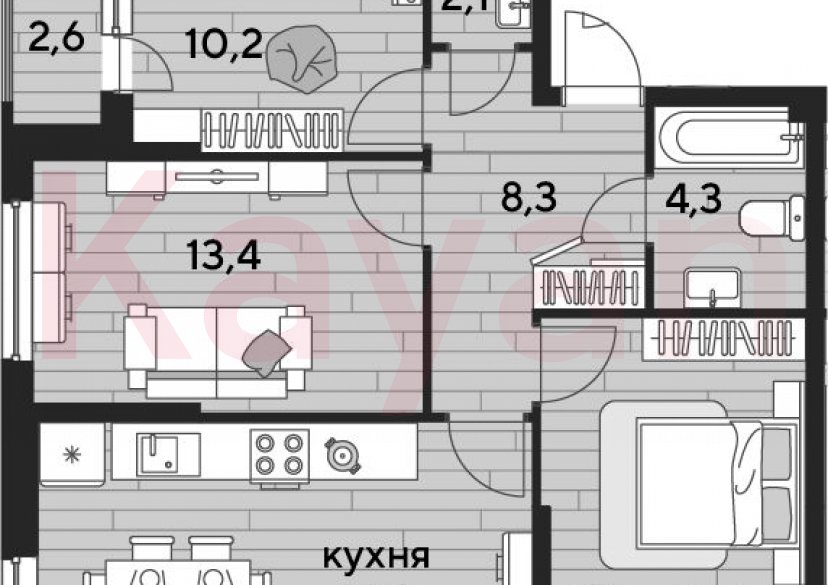 Продажа 3-комн. квартиры, 68 кв.м фото 0 Продажа 3-комн. квартиры, 68 кв.м фото 0
