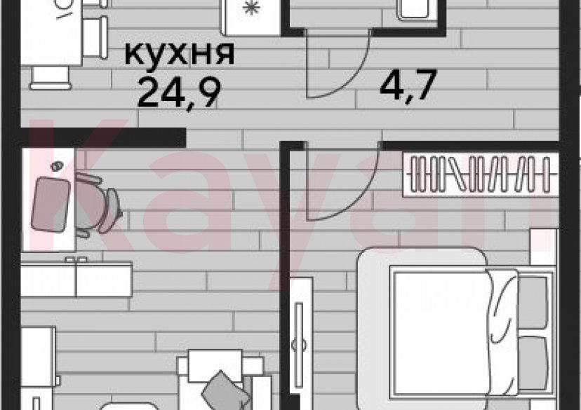 Продажа 1-комн. квартиры, 48.9 кв.м фото 0 Продажа 1-комн. квартиры, 48.9 кв.м фото 0