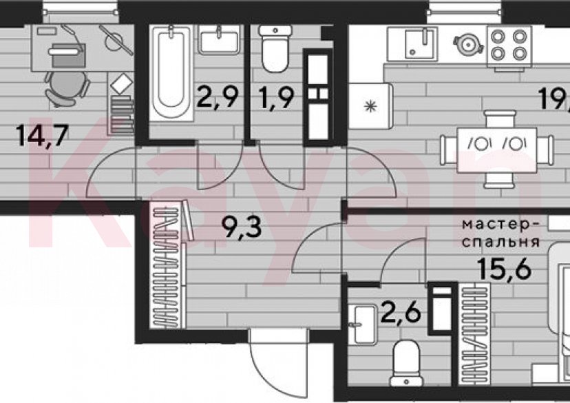Продажа 2-комн. квартиры, 66.1 кв.м фото 0 Продажа 2-комн. квартиры, 66.1 кв.м фото 0