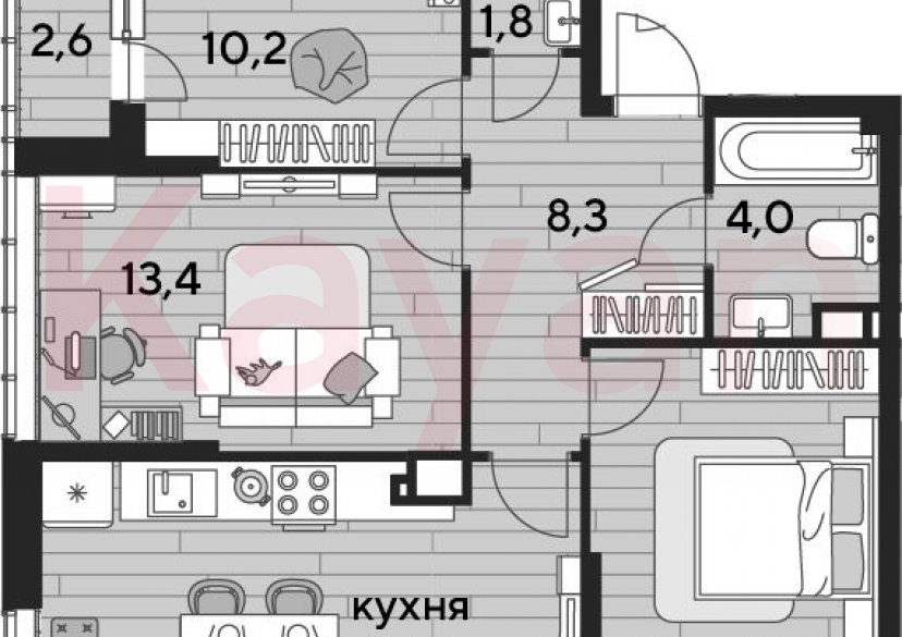 Продажа 3-комн. квартиры, 67.1 кв.м фото 0 Продажа 3-комн. квартиры, 67.1 кв.м фото 0