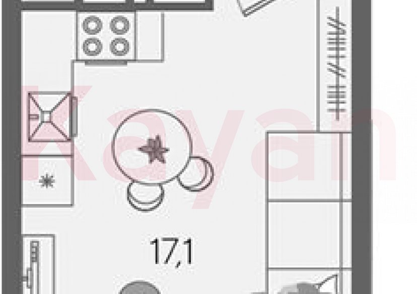 Продажа студии, 23.6 кв.м фото 0