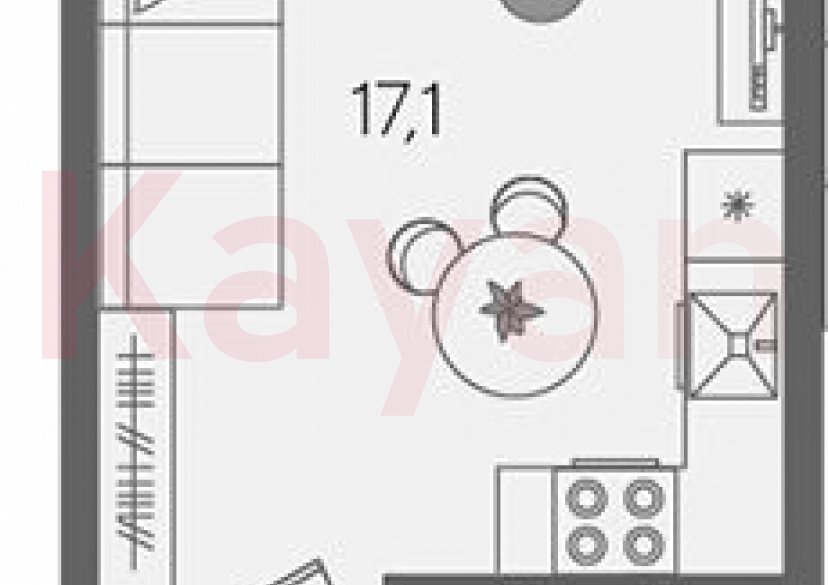 Продажа студии, 23.6 кв.м фото 0 Продажа студии, 23.6 кв.м фото 0