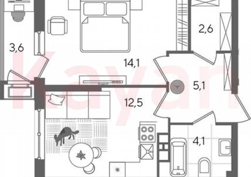 Продажа 1-комн. квартиры, 38.4 кв.м фото 0 Продажа 1-комн. квартиры, 38.4 кв.м фото 0