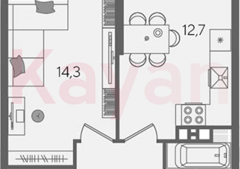 Продажа 1-комн. квартиры, 38.2 кв.м фото 0 Продажа 1-комн. квартиры, 38.2 кв.м фото 0