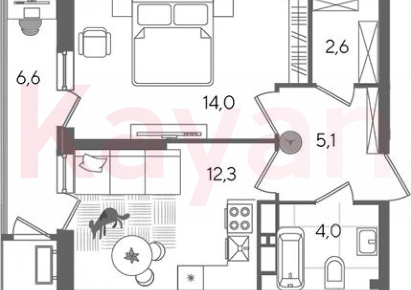 Продажа 1-комн. квартиры, 38 кв.м фото 0 Продажа 1-комн. квартиры, 38 кв.м фото 0