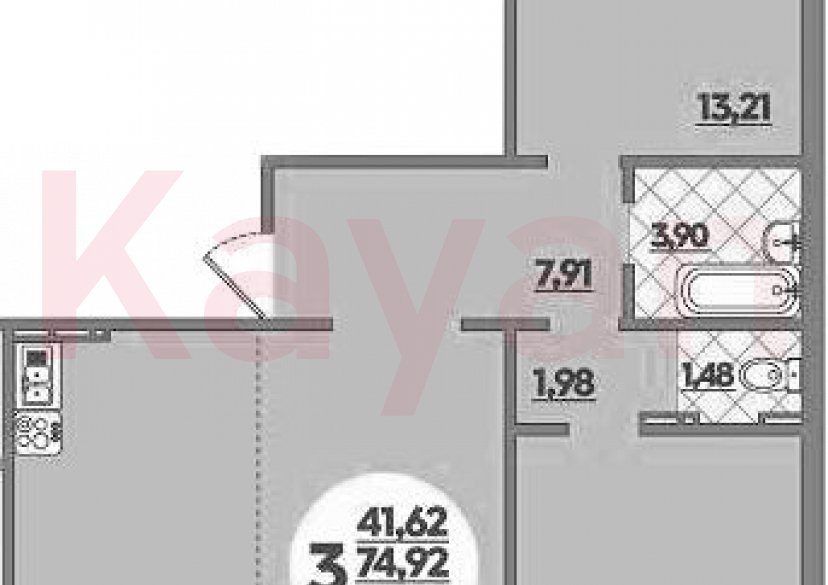 Продажа 3-комн. квартиры, 74.92 кв.м фото 0 Продажа 3-комн. квартиры, 74.92 кв.м фото 0
