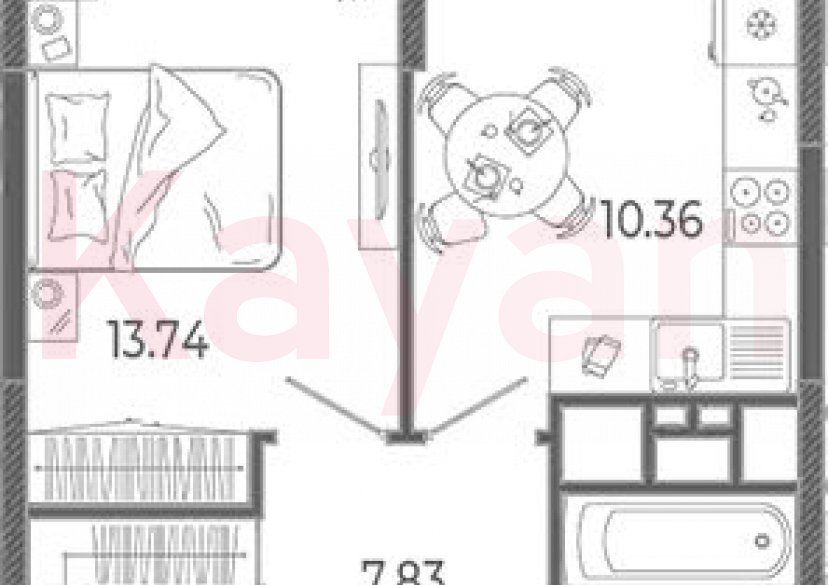 Продажа 1-комн. квартиры, 35.8 кв.м фото 0 Продажа 1-комн. квартиры, 35.8 кв.м фото 0