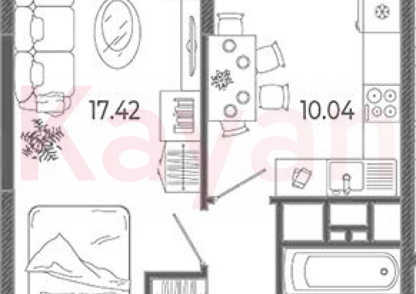 Продажа 1-комн. квартиры, 35.71 кв.м фото 0 Продажа 1-комн. квартиры, 35.71 кв.м фото 0