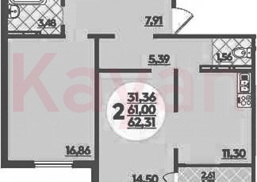 Продажа 2-комн. квартиры, 61 кв.м фото 0 Продажа 2-комн. квартиры, 61 кв.м фото 0
