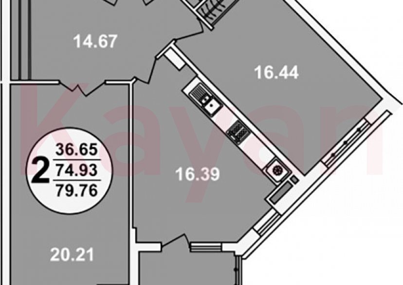 Продажа 2-комн. квартиры, 74.93 кв.м фото 0 Продажа 2-комн. квартиры, 74.93 кв.м фото 0