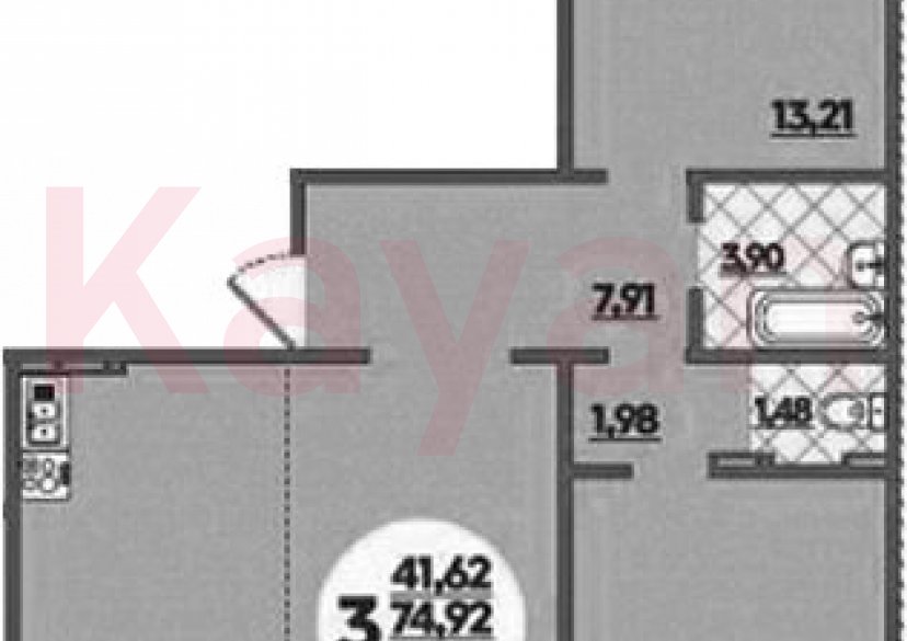 Продажа 3-комн. квартиры, 74.92 кв.м фото 0 Продажа 3-комн. квартиры, 74.92 кв.м фото 0