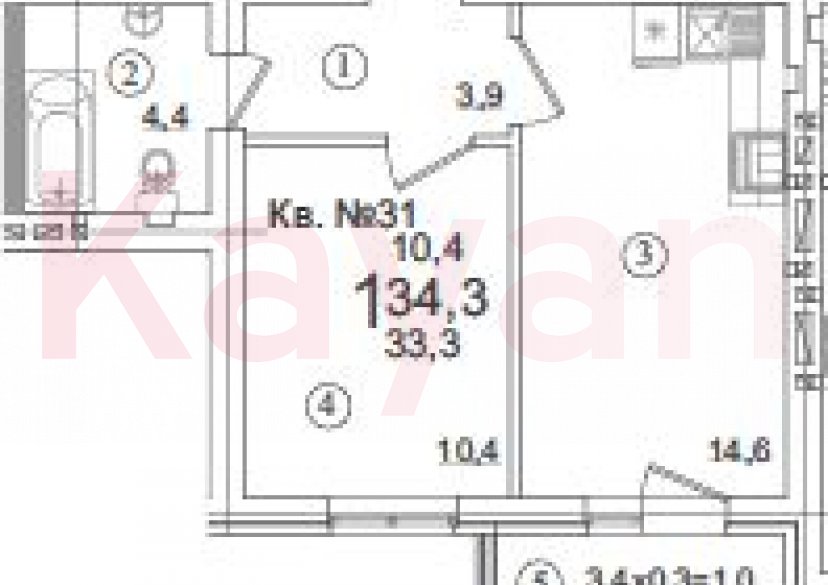 Продажа 1-комн. квартиры, 33.3 кв.м фото 0 Продажа 1-комн. квартиры, 33.3 кв.м фото 0