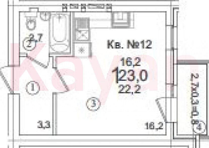 Продажа студии, 22.2 кв.м фото 0 Продажа студии, 22.2 кв.м фото 0
