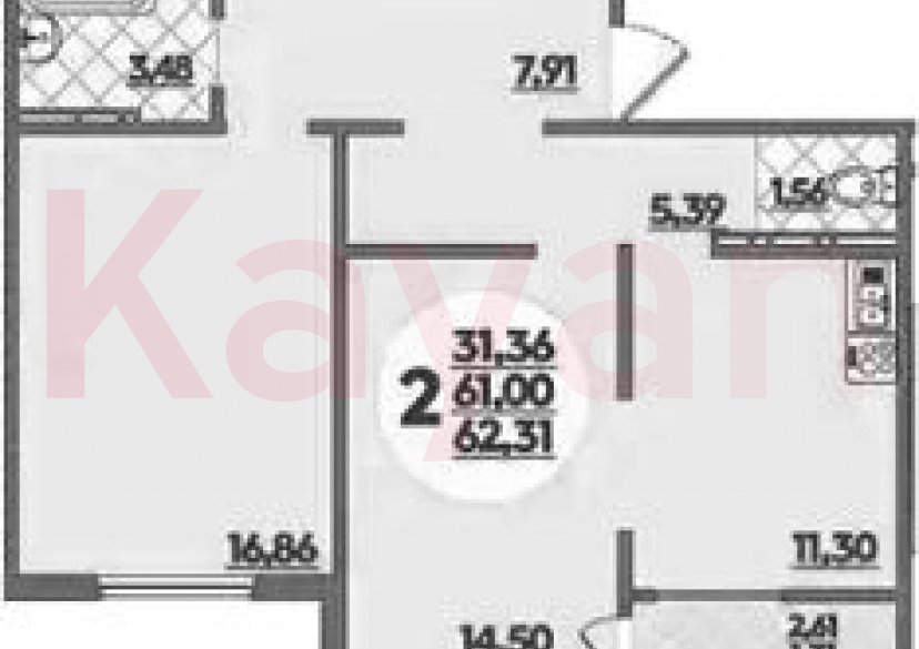 Продажа 2-комн. квартиры, 61 кв.м фото 0 Продажа 2-комн. квартиры, 61 кв.м фото 0