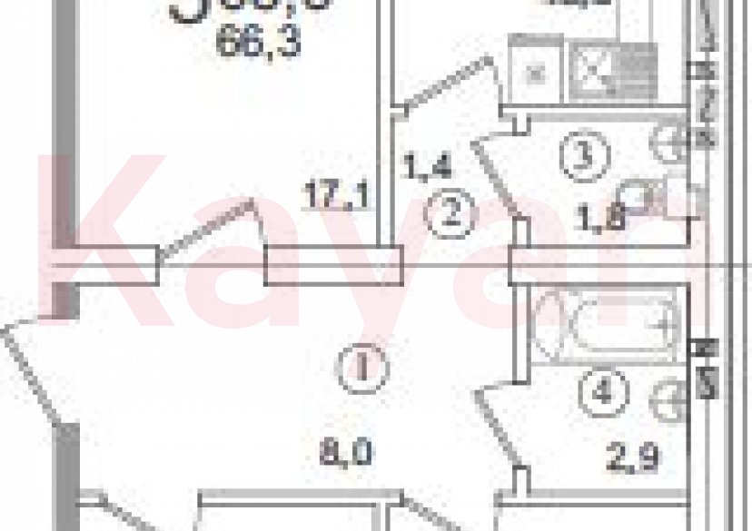 Продажа 3-комн. квартиры, 66.3 кв.м фото 0 Продажа 3-комн. квартиры, 66.3 кв.м фото 0