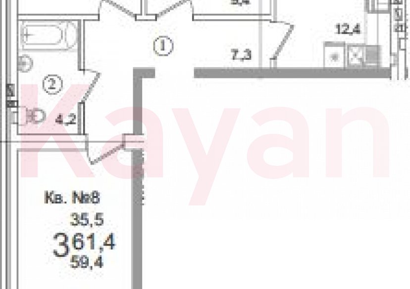 Продажа 3-комн. квартиры, 59.4 кв.м фото 0 Продажа 3-комн. квартиры, 59.4 кв.м фото 0