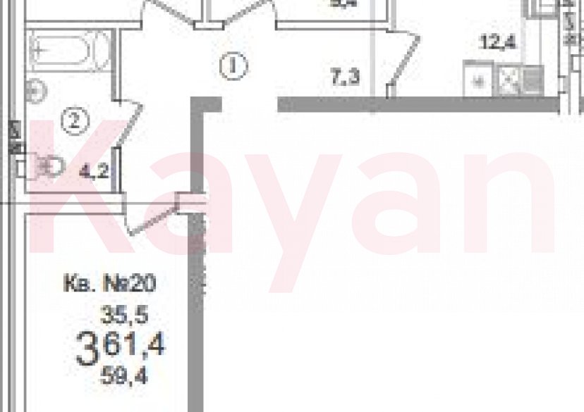 Продажа 3-комн. квартиры, 59.4 кв.м фото 0 Продажа 3-комн. квартиры, 59.4 кв.м фото 0