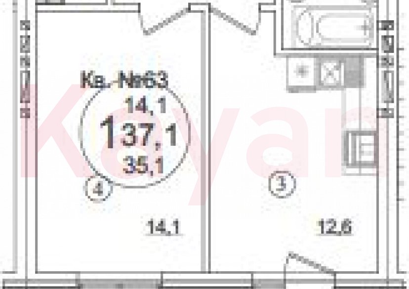 Продажа 1-комн. квартиры, 35.1 кв.м фото 0