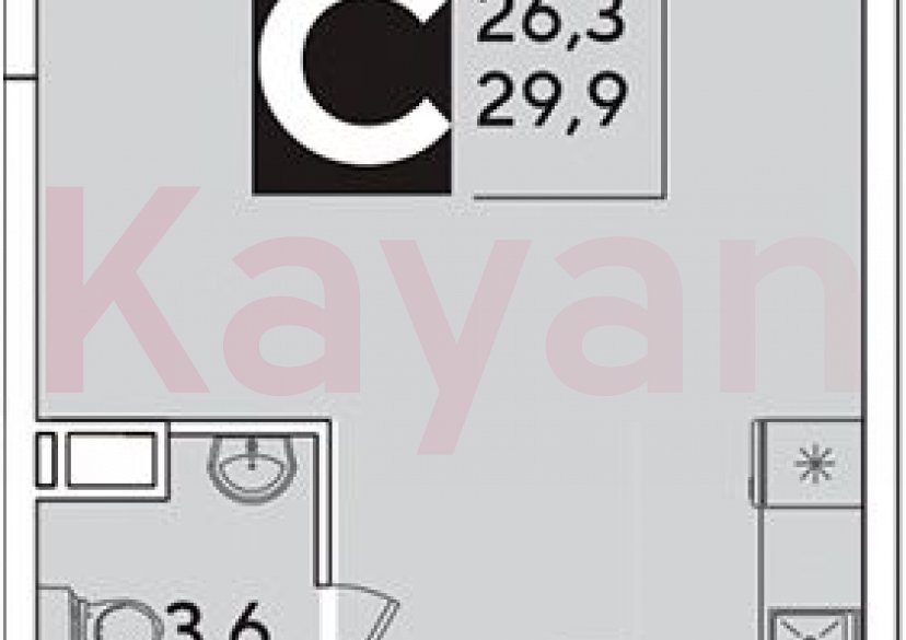 Продажа студии, 29.9 кв.м фото 0 Продажа студии, 29.9 кв.м фото 0