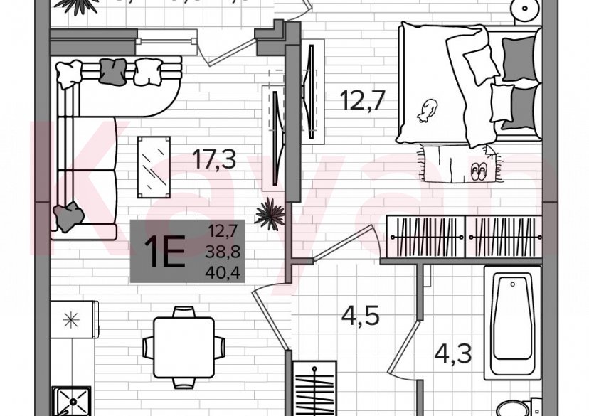 Продажа 2-комн. квартиры, 38.8 кв.м фото 0 Продажа 2-комн. квартиры, 38.8 кв.м фото 0