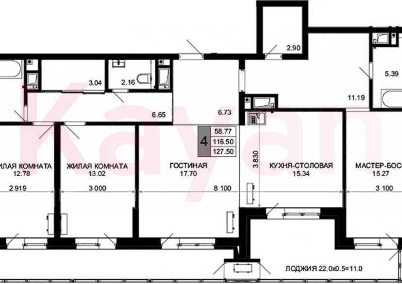 Продажа 4-комн. квартиры, 116.5 кв.м фото 0 Продажа 4-комн. квартиры, 116.5 кв.м фото 0