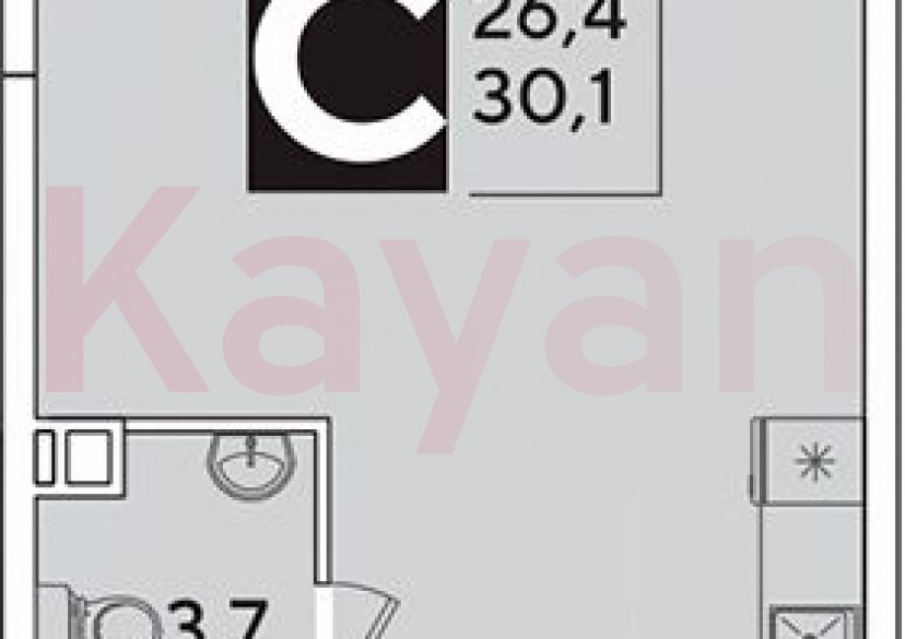 Продажа студии, 30.5 кв.м фото 0 Продажа студии, 30.5 кв.м фото 0