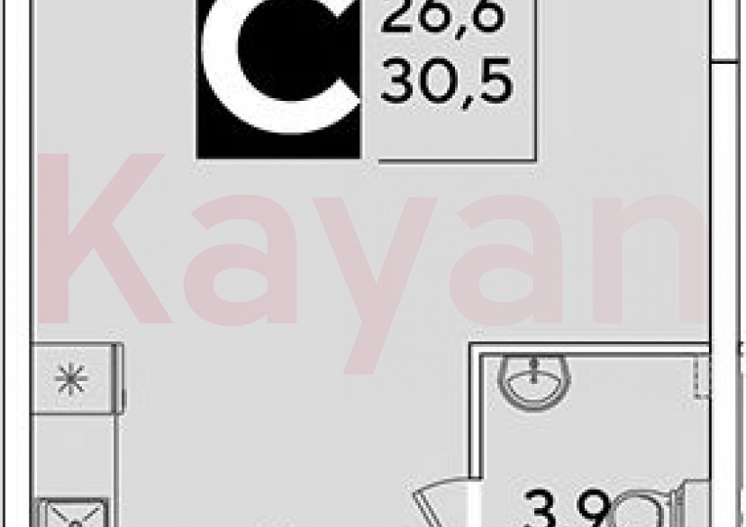 Продажа студии, 30.5 кв.м фото 0 Продажа студии, 30.5 кв.м фото 0