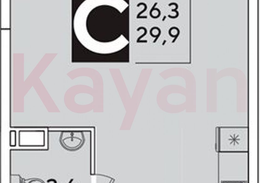 Продажа студии, 29.9 кв.м фото 0 Продажа студии, 29.9 кв.м фото 0