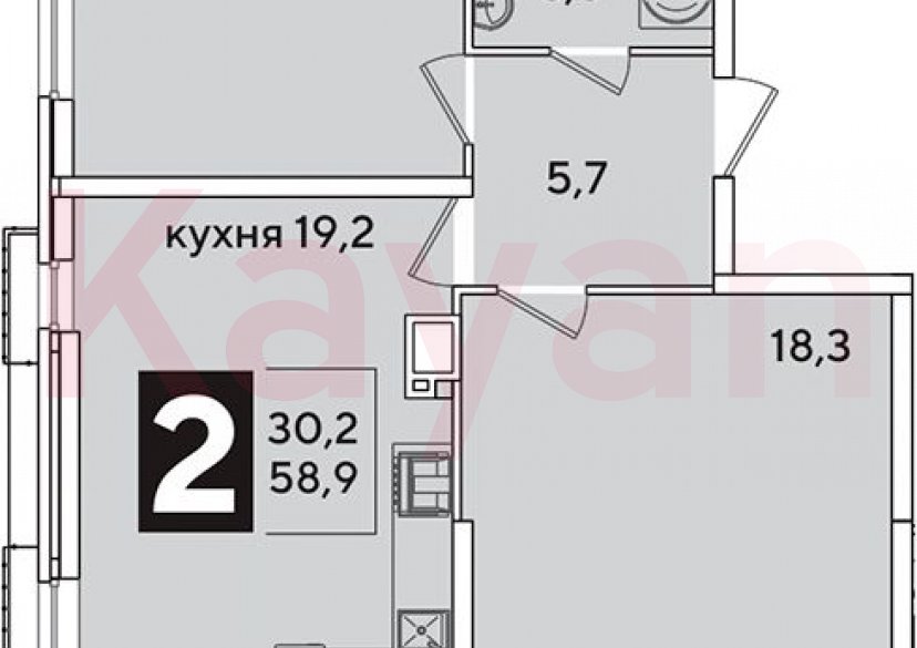 Продажа 3-комн. квартиры, 58.9 кв.м фото 0 Продажа 3-комн. квартиры, 58.9 кв.м фото 0