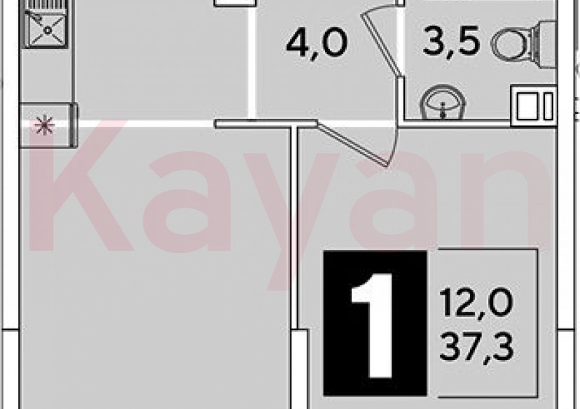 Продажа 2-комн. квартиры, 37.3 кв.м фото 0 Продажа 2-комн. квартиры, 37.3 кв.м фото 0