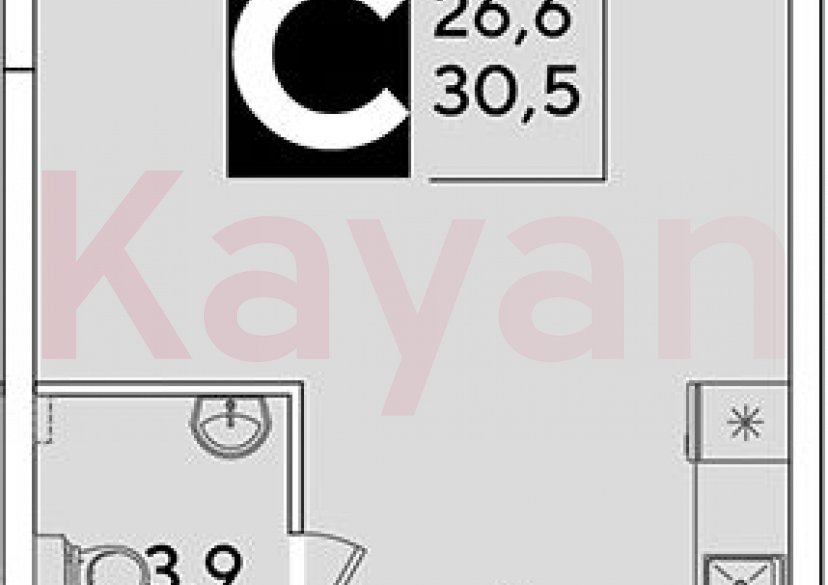 Продажа студии, 30.5 кв.м фото 0 Продажа студии, 30.5 кв.м фото 0