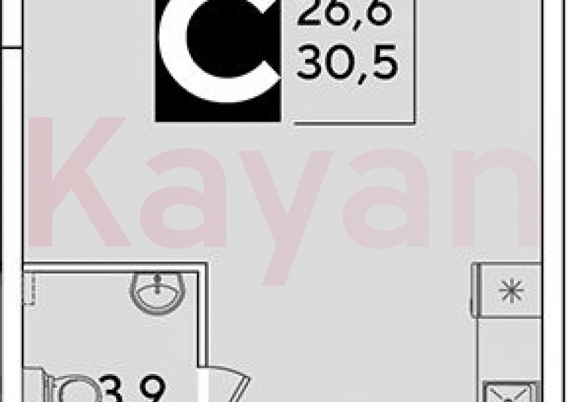 Продажа студии, 30.5 кв.м фото 0